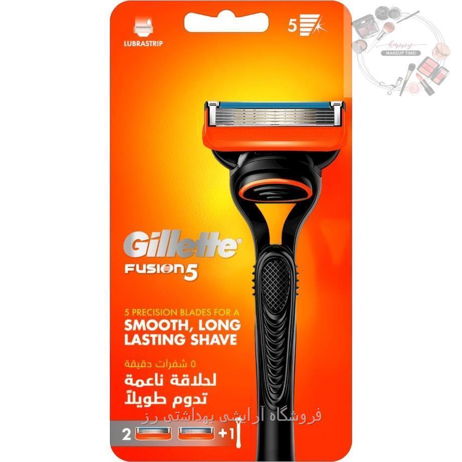 ژیلت فیوژن5 لبه به همراه 2یدک مدل Fusion 5 ا Gillette Fusion 5 