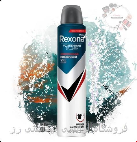  اسپری ضد تعریق مردانه رکسونا مدل Rexona ANTIBACTERIAL INVISIBLE 72 حجم 200 میلی لیتر