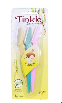    تیغ ابرو و صورت تینکل TINKLE پک 3 عددی Tinkle Eyebrow Razor (Pack of 3)