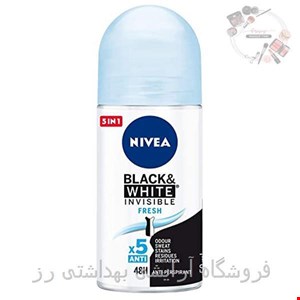 مام رول ضد تعریق زنانه نیوآ مدل BLACK & WHITE FRESH حجم 50 میلی لیتر