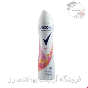  اسپری بدن زنانه رکسونا مدل تروپیکال Tropical