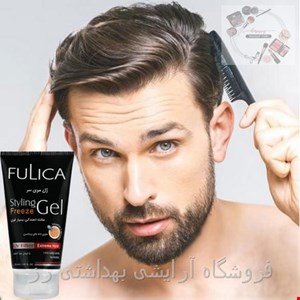 ژل مو حالت دهنده بسیار قوی فولیکا{مشکی}