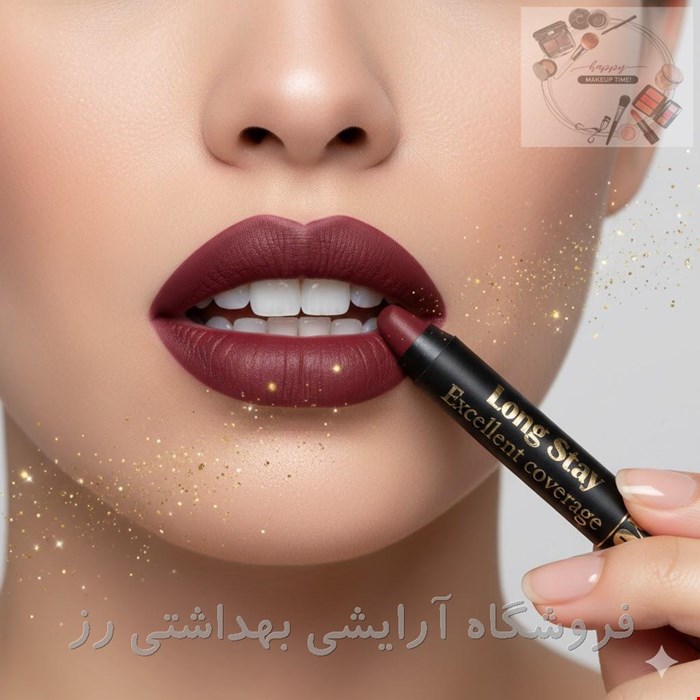 رژلب مدادی یوبه YUBEبادوام ضد آب مات