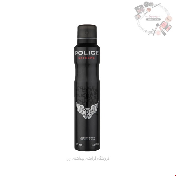اسپری بدن مردانه پلیس مدل Extreme حجم 200 میلی لیتر