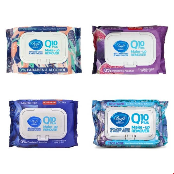 دستمال مرطوب پاک کننده آرایش دافی مدل Q10 کننده آرایش دافی مدل Q10