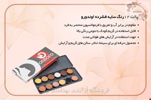 پالت 12رنگ سایه فشرده اوندورو
